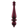 Vickerman N150821DMV 14" Berry Red Matte Finial Drop Uv