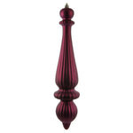 Vickerman N150821DMV 14" Berry Red Matte Finial Drop Uv