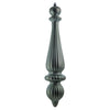 Vickerman N150823DMV 14" Wrought Iron Matte Finial Drop Uv