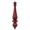 Vickerman N150865DMV 14" Burgundy Matte Finial Drop Christmas Ornament Uv Treated With Wired Cap 2 Per Bag