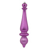 Vickerman N150869DMV 14" Orchid Matte Finial Drop Christmas Ornament Uv Treated With Drilled And Wired Cap 2 Per Bag