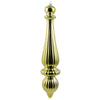 Vickerman N150873DSV 14" Lime Shiny Finial Drop Christmas Ornament Uv Treated With Wired Cap 2 Per Bag