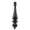 Vickerman N150884DSV 14" Gunmetal Shiny Finial Drop Christmas Ornament Uv Treated With Drilled And Wired Cap 2 Per Bag