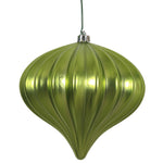 Vickerman N151273DMV 5.7" Lime Matte Onion Christmas Ornament Uv Treated Set Of 3