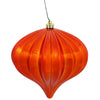 Vickerman N151218DSV 5.7" Burnished Orange Shiny Onion Christmas Ornament Uv Treated Set Of 3