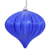 Vickerman N151222DSV 5.7" Cobalt Blue Shiny Onion Christmas Ornament Uv Treated Set Of 3