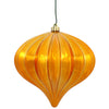 Vickerman N151230DSV 5.7" Antique Gold Shiny Onion Christmas Ornament Uv Treated Set Of 3