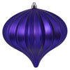 Vickerman N151266DMV 5.7" Purple Matte Onion Christmas Ornament Uv Treated Set Of 3