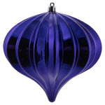 Vickerman N151266DSV 5.7" Purple Shiny Onion Christmas Ornament Uv Treated Set Of 3