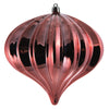 Vickerman N151271DSV 5.7" X 5.5" Coral Shiny Onion Christmas Ornament Uv Treated Set Of 3