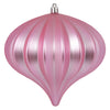 Vickerman N151279DMV 5.7" Pink Matte Onion Christmas Ornament Uv Treated Set Of 3