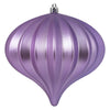 Vickerman N151286DMV 5.7" Lavender Matte Onion Christmas Ornament Uv Treated With Drilled And Wired Cap 3 Per Bag