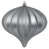 Vickerman N151287DMV 5.7" Pewter Matte Onion Christmas Ornament Uv Treated Set Of 3