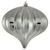 Vickerman N151287DSV 5.7" Pewter Shiny Onion Christmas Ornament Uv Treated Set Of 3