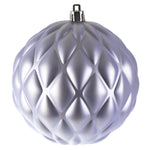Vickerman N173234D 4" Lilac Matt Round Pine Cone 6Bg