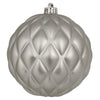 Vickerman N173425D 6" Limestone Matte Round Pine Cone 4/Bg