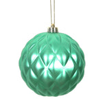 Vickerman N173444D 6" Seafoam Matte Round Pine Cone Ornament With Drilled And Wired Caps. Comes 4 Per Bag.