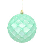 Vickerman N174244D 4.75" Seafoam Shiny Diamond Bauble Ornament 4 Per Bag