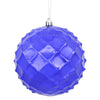 Vickerman N174266D 4.75" Purple Shiny Diamond Bauble Christmas Ornament Set Of 4