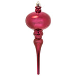 Vickerman N174521D 8" X 2.75" Berry Red Shiny Finial 3/Bg