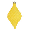 Vickerman N174978D 6" X 3" Yellow Shiny Diamond Drop Ornament With Drilled And Wired Caps. Comes 4/Bag.