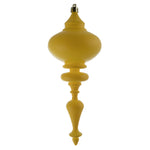 Vickerman N175078D 8" Yellow Matte Finial Ornament Pack Of 3