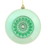 Vickerman N175544D 4.75" Seafoam Shiny Star Brite Ball Ornament 4 Per Bag