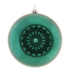 Vickerman N175562D 4.75" Sea Blue Shiny Star Brite Ball Ornament 4 Per Bag