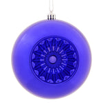 Vickerman N175566D 4.75" Purple Shiny Star Brite Ball Ornament 4 Per Bag