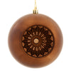 Vickerman N175575D 4.75" Chocolate Shiny Star Brite Ball Ornament 4 Per Bag