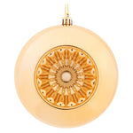 Vickerman N175580D 4.75" Café Latte Shiny Star Brite Ball Ornament 4 Per Bag