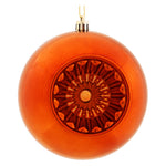 Vickerman N175588D 4.75" Copper Shiny Star Brite Ball Ornament 4 Per Bag