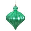 Vickerman N175844D 6" Seafoam Matte Onion Drop Ornament With Drilled And Wired Caps. Comes 4  Per Bag.