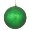 Vickerman N176404 8" Green Matte Mercury Ball Ornament