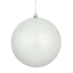Vickerman N176407 8" Silver Matte Mercury Ball Ornament