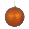 Vickerman N176188 4" Copper Matte Mercury Ball Ornament 6 Per Bag.