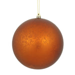 Vickerman N176188 4" Copper Matte Mercury Ball Ornament 6 Per Bag.