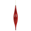 Vickerman N176603 13" Red Mercury Rain Drop Christmas Ornament Pack Of 2