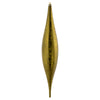 Vickerman N176614 13" Olive Mercury Rain Drop Ornament. Comes 2 Per Bag.