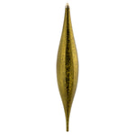 Vickerman N176614 13" Olive Mercury Rain Drop Ornament. Comes 2 Per Bag.