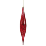 Vickerman N176619 13" Wine Mercury Rain Drop Christmas Ornament Pack Of 2