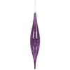 Vickerman N176626 13" Plum Mercury Rain Drop Ornament. Comes 2 Per Bag.