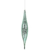 Vickerman N176632 13" Baby Blue Mercury Rain Drop Christmas Ornament Pack Of 2