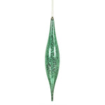 Vickerman N176644 13" Seafoam Mercury Rain Drop Ornament. Comes 2 Per Bag.