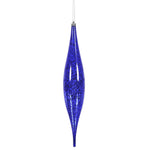 Vickerman N176666 13" Purple Mercury Rain Drop Ornament. Comes 2 Per Bag.
