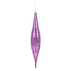 Vickerman N176669 13" Orchid Mercury Rain Drop Ornament. Comes 2 Per Bag.