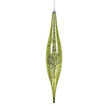 Vickerman N176673 13" Lime Mercury Rain Drop Christmas Ornament Pack Of 2