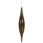 Vickerman N176675 13" Chocolate Mercury Rain Drop Ornament. Comes 2 Per Bag.