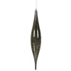Vickerman N176684 13" Gunmetal Mercury Rain Drop Ornament. Comes 2 Per Bag.