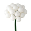 Vickerman N180111 6" White Shiny Ball Ornament Christmas Pick Pack Of 2